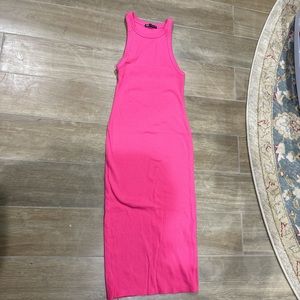Zara midi ribbed dress